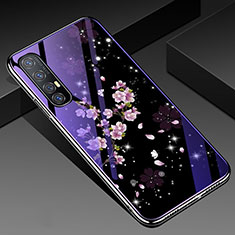 Silicone Frame Flowers Mirror Case Cover for Oppo Reno3 Pro Mixed