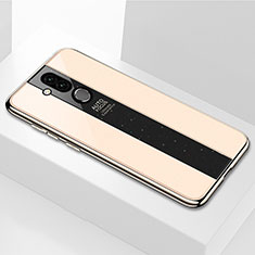 Silicone Frame Mirror Case Cover for Huawei Mate 20 Lite Gold