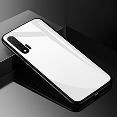 Silicone Frame Mirror Case Cover for Huawei Nova 6 White