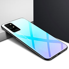 Silicone Frame Mirror Case Cover for OnePlus 8T 5G Sky Blue