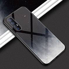 Silicone Frame Mirror Case Cover for Oppo Reno3 Pro Dark Gray