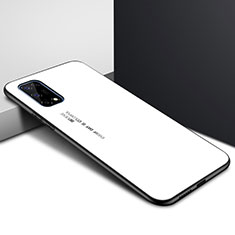 Silicone Frame Mirror Case Cover for Realme X7 5G White