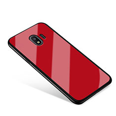 Silicone Frame Mirror Case Cover for Samsung Galaxy Grand Prime Pro (2018) Red