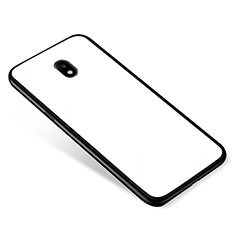 Silicone Frame Mirror Case Cover for Samsung Galaxy J5 (2017) Duos J530F White