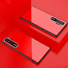 Silicone Frame Mirror Case Cover for Samsung Galaxy Note 10 Plus 5G Red