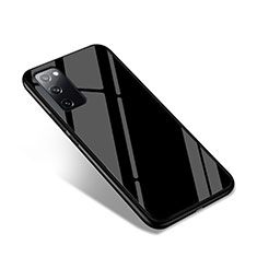 Silicone Frame Mirror Case Cover for Samsung Galaxy S20 FE 4G Black