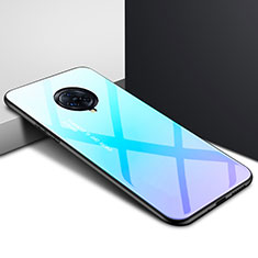 Silicone Frame Mirror Case Cover for Vivo Nex 3 5G Sky Blue