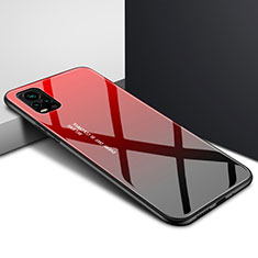 Silicone Frame Mirror Case Cover for Vivo V20 Pro 5G Red