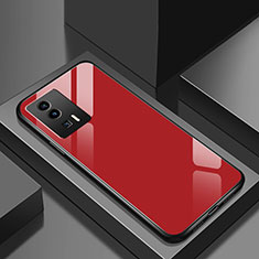 Silicone Frame Mirror Case Cover for Xiaomi Poco F5 Pro 5G Red