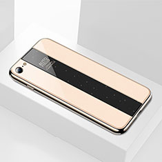 Silicone Frame Mirror Case Cover M01 for Apple iPhone 8 Gold