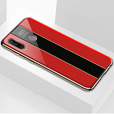 Silicone Frame Mirror Case Cover M01 for Huawei P30 Lite XL Red