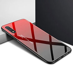 Silicone Frame Mirror Case Cover M01 for Huawei Y9 Prime (2019) Red