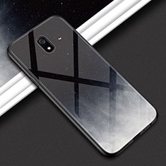 Silicone Frame Mirror Case Cover M01 for Xiaomi Redmi 8A Dark Gray