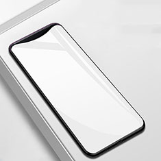 Silicone Frame Mirror Case Cover M02 for Oppo Find X White