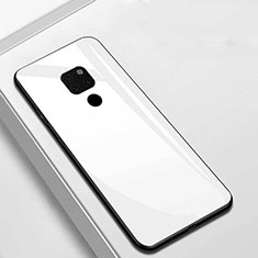 Silicone Frame Mirror Case Cover T01 for Huawei Mate 20 X 5G White