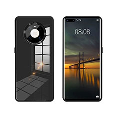 Silicone Frame Mirror Case Cover T01 for Huawei Mate 40E Pro 4G Black