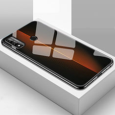 Silicone Frame Mirror Case Cover T01 for Huawei Nova Lite 3 Plus Orange