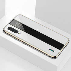 Silicone Frame Mirror Case Cover T01 for Xiaomi Mi A3 White