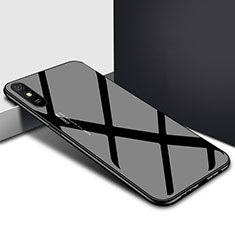 Silicone Frame Mirror Case Cover T01 for Xiaomi Redmi 9AT Black