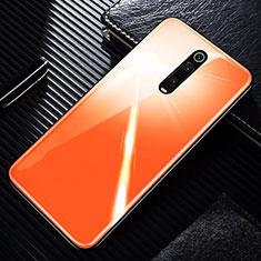 Silicone Frame Mirror Case Cover T01 for Xiaomi Redmi K20 Orange