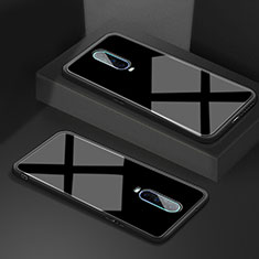 Silicone Frame Mirror Case Cover T02 for Oppo R17 Pro Black