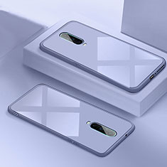 Silicone Frame Mirror Case Cover T02 for Oppo RX17 Pro Purple