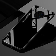 Silicone Frame Mirror Rainbow Gradient Case Cover for Huawei Mate 30 Pro Black