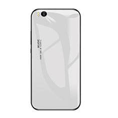 Silicone Frame Mirror Rainbow Gradient Case Cover for Xiaomi Mi 5S 4G White
