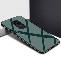 Silicone Frame Mirror Rainbow Gradient Case Cover H01 for Xiaomi Redmi 10X 4G Green