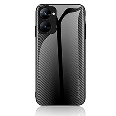 Silicone Frame Mirror Rainbow Gradient Case Cover JM1 for Realme V30 5G Black