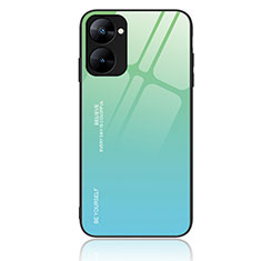 Silicone Frame Mirror Rainbow Gradient Case Cover JM2 for Realme 10S 5G Green