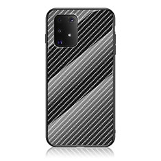 Silicone Frame Mirror Rainbow Gradient Case Cover LS2 for Samsung Galaxy M80S Black