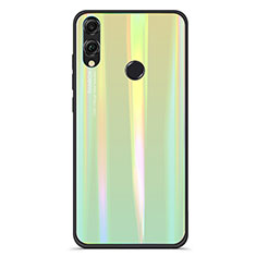 Silicone Frame Mirror Rainbow Gradient Case Cover R01 for Huawei Honor 8X Green