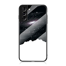 Silicone Frame Starry Sky Mirror Case Cover for Samsung Galaxy S21 5G White