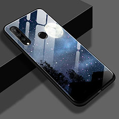 Silicone Frame Starry Sky Mirror Case for Huawei P30 Lite XL Black