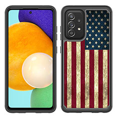 Silicone Matte Finish and Plastic Back Cover Case 360 Degrees JX1 for Samsung Galaxy A52 4G Mixed