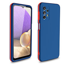 Silicone Matte Finish and Plastic Back Cover Case 360 Degrees WL1 for Samsung Galaxy A32 5G Blue