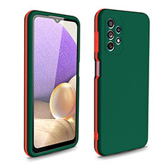 Silicone Matte Finish and Plastic Back Cover Case 360 Degrees WL1 for Samsung Galaxy A32 5G Green