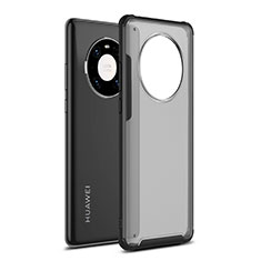 Silicone Matte Finish and Plastic Back Cover Case for Huawei Mate 40E Pro 4G Black