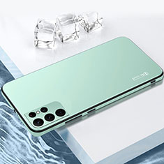 Silicone Matte Finish and Plastic Back Cover Case for Samsung Galaxy S22 Ultra 5G Green