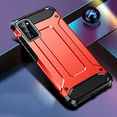 Silicone Matte Finish and Plastic Back Cover Case R01 for Huawei Honor View 30 Pro 5G Red