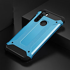 Silicone Matte Finish and Plastic Back Cover Case R02 for Xiaomi Redmi Note 8T Sky Blue