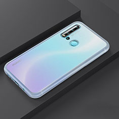 Silicone Matte Finish and Plastic Back Cover Case R03 for Huawei P20 Lite (2019) White