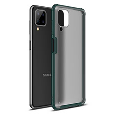 Silicone Matte Finish and Plastic Back Cover Case U01 for Samsung Galaxy A12 5G Green