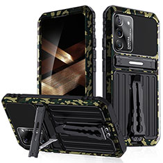 Silicone Matte Finish and Plastic Back Cover Case with Stand A02 for Samsung Galaxy S24 Plus 5G Mixed