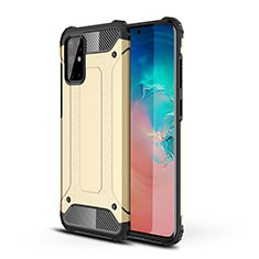 Silicone Matte Finish and Plastic Back Cover Case WL1 for Samsung Galaxy S20 Plus Gold