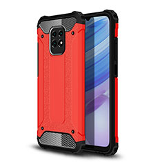 Silicone Matte Finish and Plastic Back Cover Case WL1 for Xiaomi Redmi 10X Pro 5G Red
