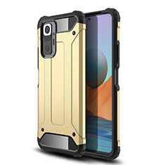 Silicone Matte Finish and Plastic Back Cover Case WL1 for Xiaomi Redmi Note 10 Pro Max Gold