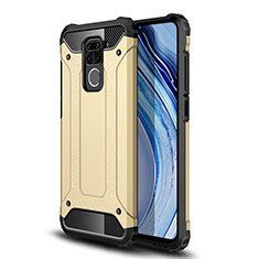 Silicone Matte Finish and Plastic Back Cover Case WL1 for Xiaomi Redmi Note 9 Gold