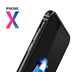 Silicone Silicone Frame Case B02 for Apple iPhone Xs Black